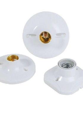 Household E27 LED Light Bulb Holder Round Socket Base