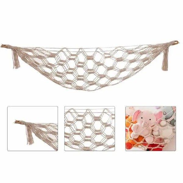 Macrame Hammock Net Toys Storage Boho Decor Children Room To