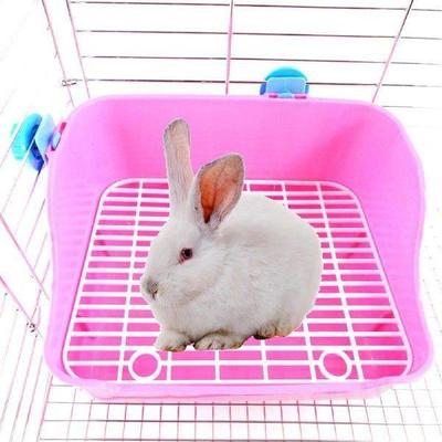 Rabbit Toilet Box Trainer Potty Corner Tray Cage Litter