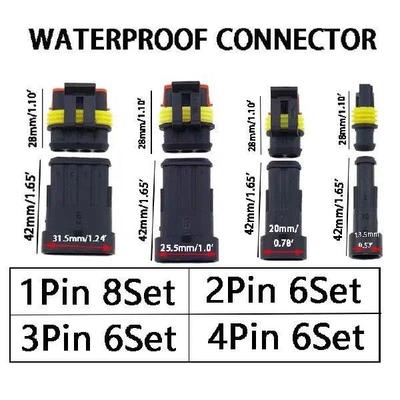 352pcs HID Waterproof Connector 1/2/3/4 Pins 26 Sets Car