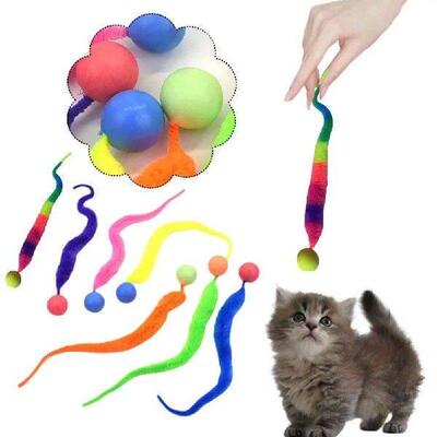 Kitten Interactive Toys Tickle Cat Colorful Bouncing Bite