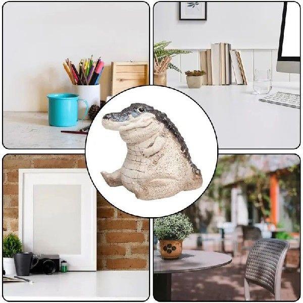 Chubby Baby Crocodile Statue Ornaments Garden Courtyard