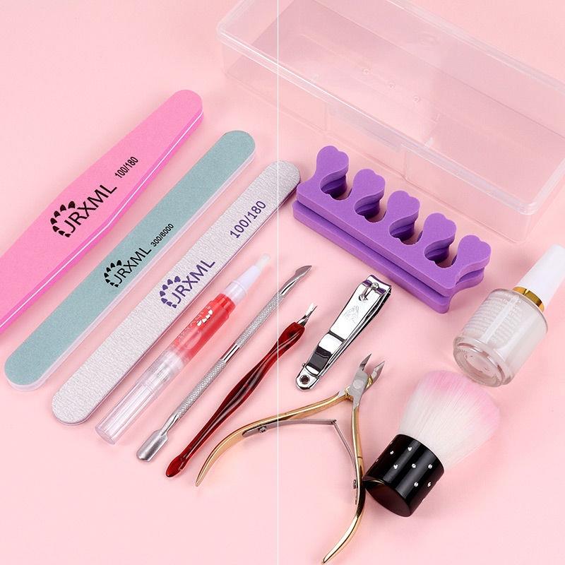 Manicure tools set of nail care exfoliating buffing nails