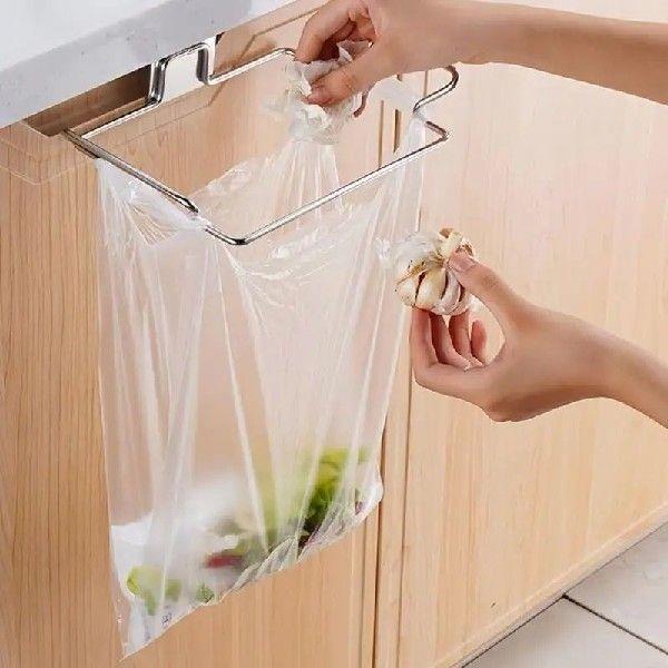 23GA Kitchen Cabinet Door Mounted Trash Bag Holder