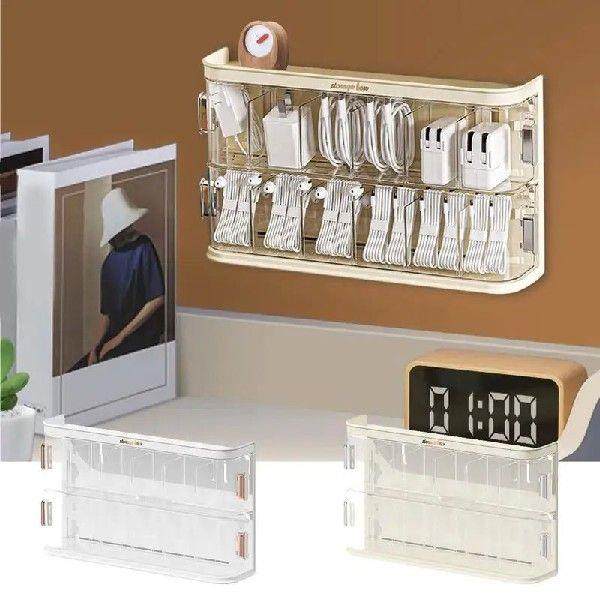 Charger Cord Storage Organizer Wall Mounted Multi-Layer