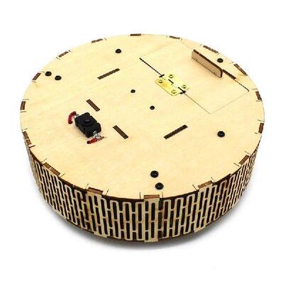 DIY Robot Vacuum Cleaner Model  Wooden Handmade Battery