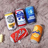 Can Tug Toy Dog Interactive Squeak war Soda Training