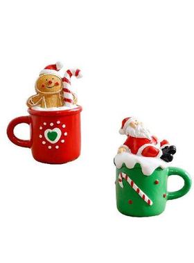 Small Cute Xmas Statue Decorative Bathroom Cabinet Window