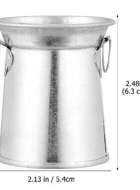 3 Pcs Retro Decor Tin Vase Iron Flower Pot Mini Garden