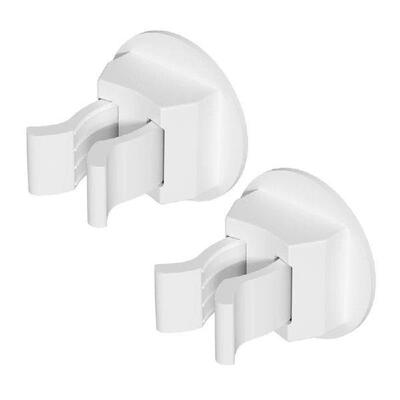 2Pcs No Drilling Mop Hanger Wall Hanging Mop Clamp Holder