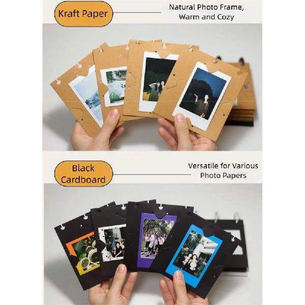 Horizontal/Vertical Display Flip Photo Album Self Standing