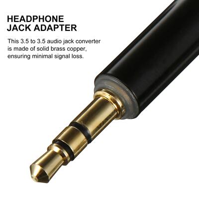 3 Pcs Audio Adapter Headphone Plated 35mm to Headset Copper
