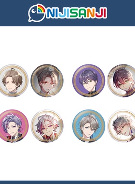 【现货】NIJISANJI【ROF-MAO 扑克牌风格】烫金徽章套组