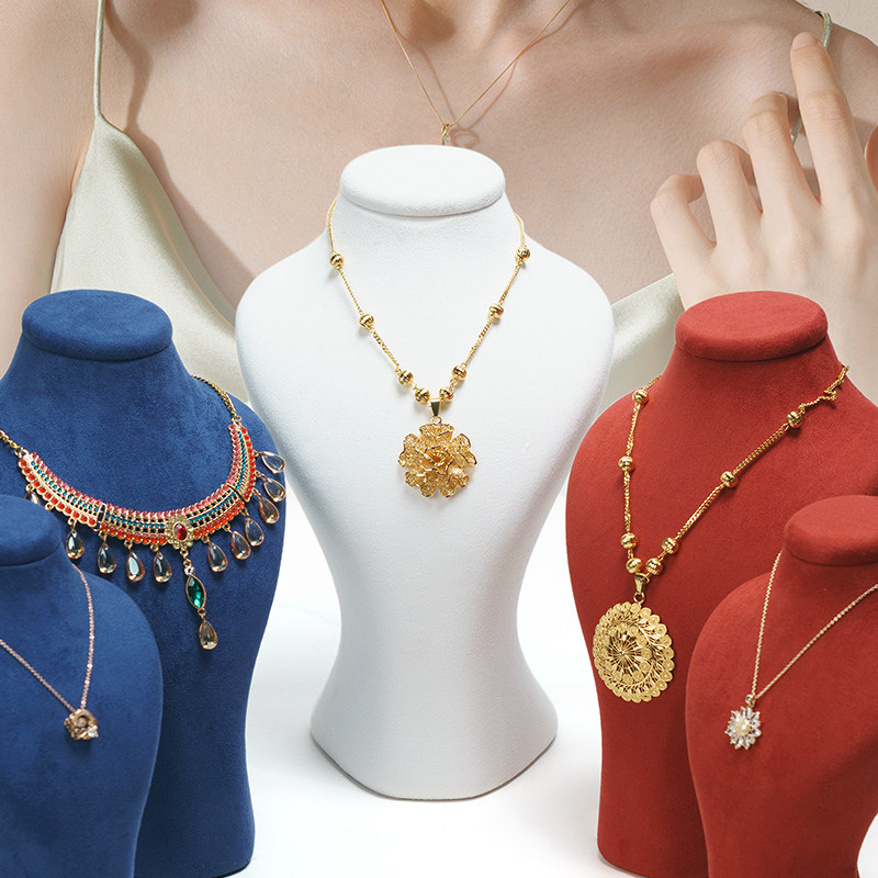 古月不凡超纤高档项链颈模展示架