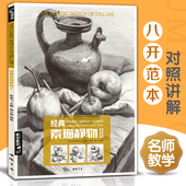 素描静物组合临摹书籍美术基础技法结构到位绘画册写生照片风暴高艺联考主导陈敲平门砖教程材4大8开范本正版 经典 全集 杨建飞