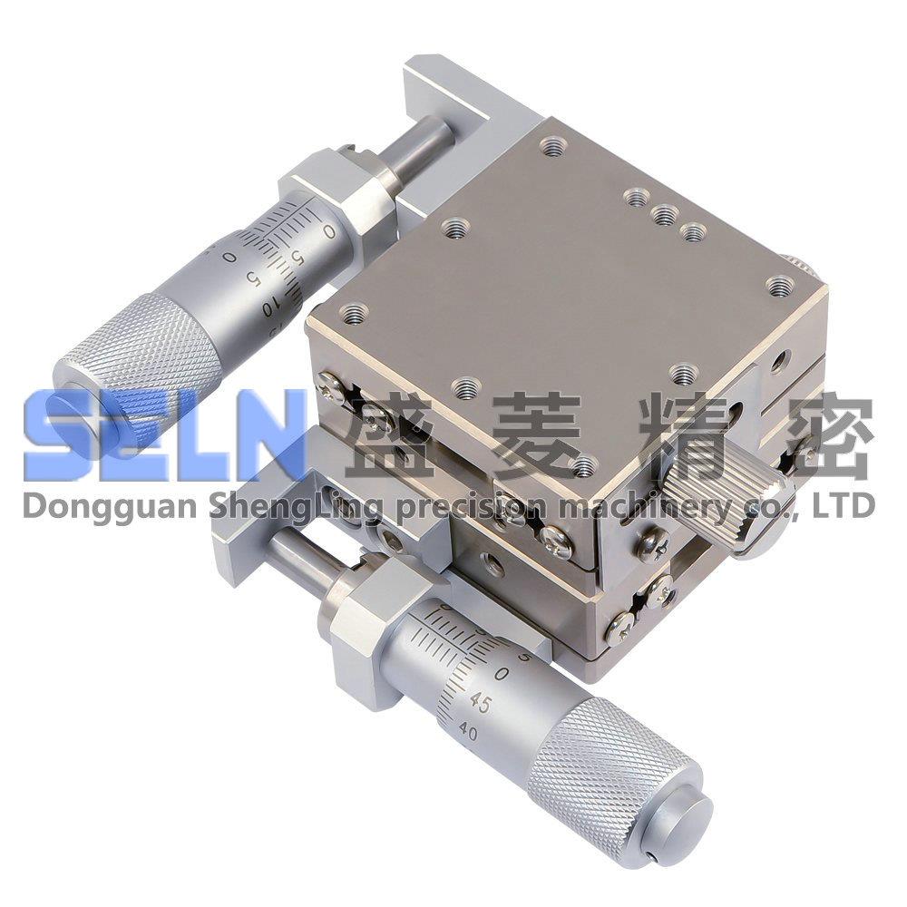 供应40*40XY轴LBY40-L直线滚珠型轴承钢手动位移平台代替XYSG40