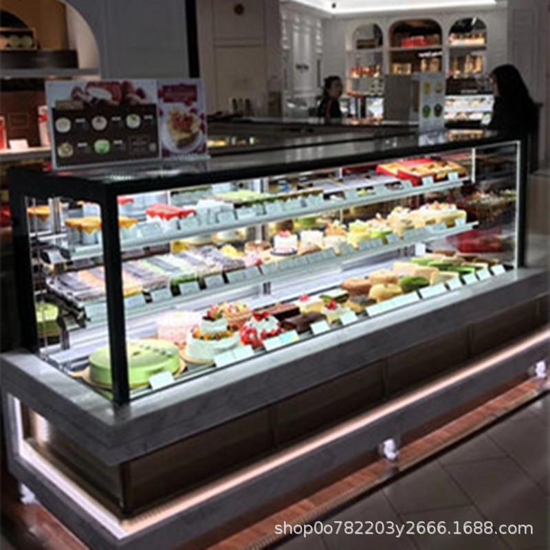 蛋糕展示柜商用慕斯甜品柜西点面包柜冷藏直角熟食水果保鲜柜