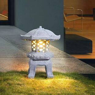 草坪灯中式复古仿石塔灯笼寺庙草地照明景观灯四合院宫廷装饰灯