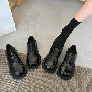 牛皮版~英伦风乐福鞋女2025新款学院风jk鞋子牛皮小皮鞋复古单鞋