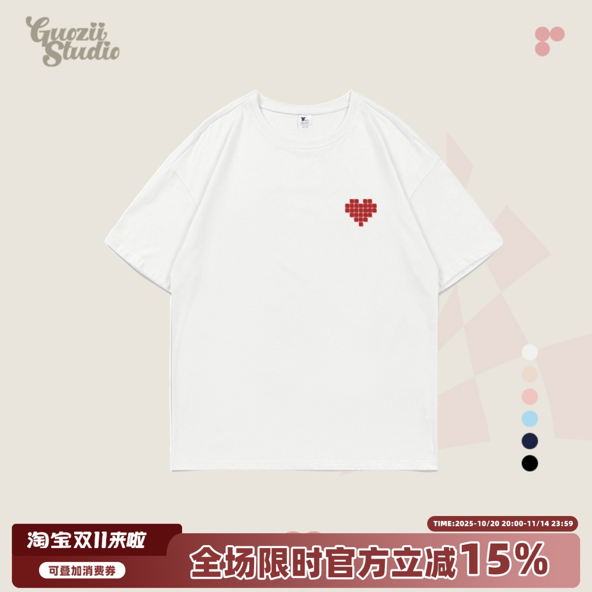 短袖正肩常规印花纯棉t恤女