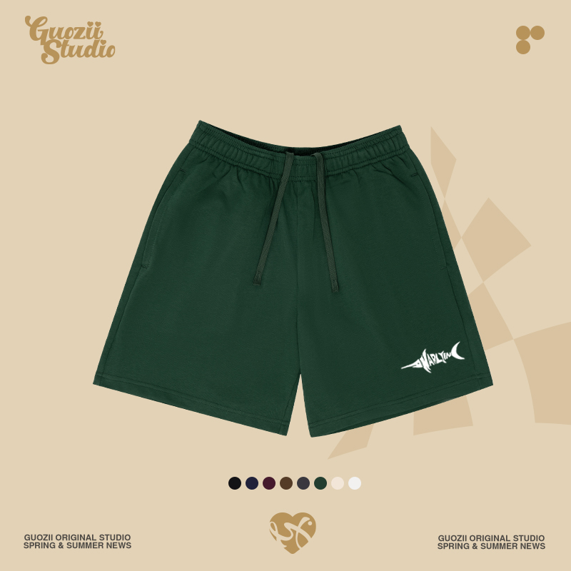 Guozii休闲中腰宽松短裤休闲裤
