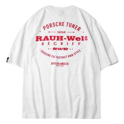 RWBXDPLS简约男女字母印花短袖