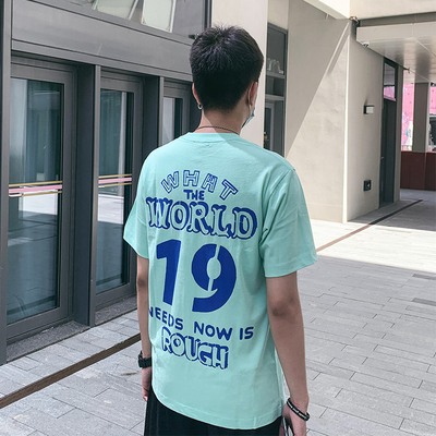 特惠RWB-DPLS联名日本保时捷改装车简约百搭趣味字母圆领印花短袖