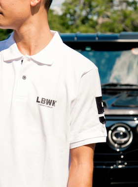 日本官方进口LBWK周边T恤夏季休闲短袖简约翻领白色POLO衫真品