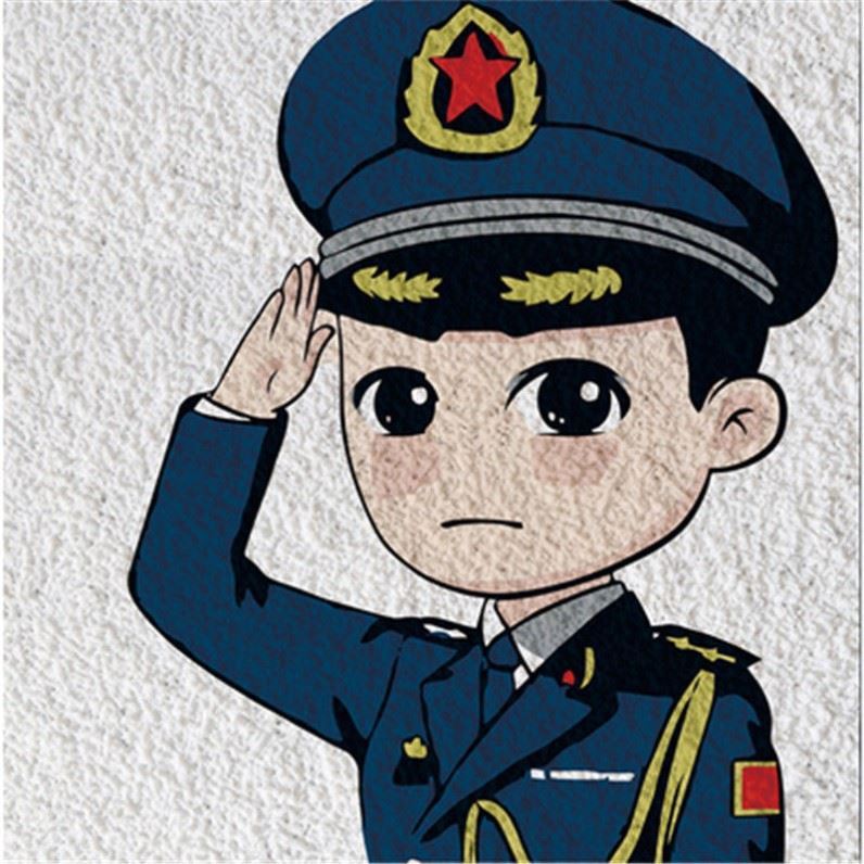 高档纸浆画材料兵大节哥国庆包军人手工diy简约s现代