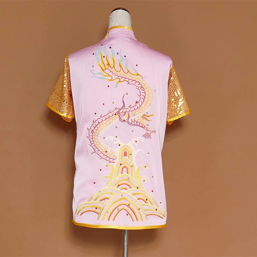 刺绣龙武术服男女练功比赛服长拳南拳服儿童团体演出服表演服