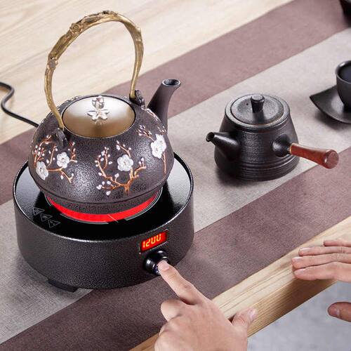 诺洁仕迷你煮茶器小型电陶炉功夫茶炉电磁炉泡茶玻璃烧水壶家用