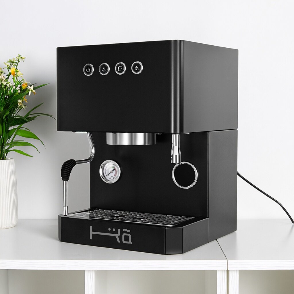 咖际F1意式半自动咖啡机双锅炉泵小型专业家用单头浓缩蒸汽打奶泡