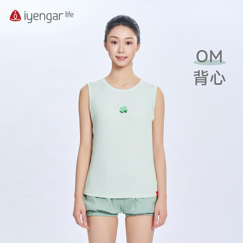 OM瑜伽背心女百搭套头运动休闲