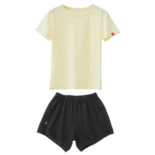 艾扬格瑜伽服习练套装男款春夏专业普拉提运动短裤短袖透气棉质