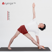 男班服 瑜伽习练服 IyengarLife旗舰店 白色短T红色短裤 艾扬格新款