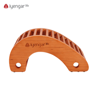 艾扬格鸡翅木迷你瑜伽桥mini实木拱桥背部舒展器后弯脊椎拉伸器