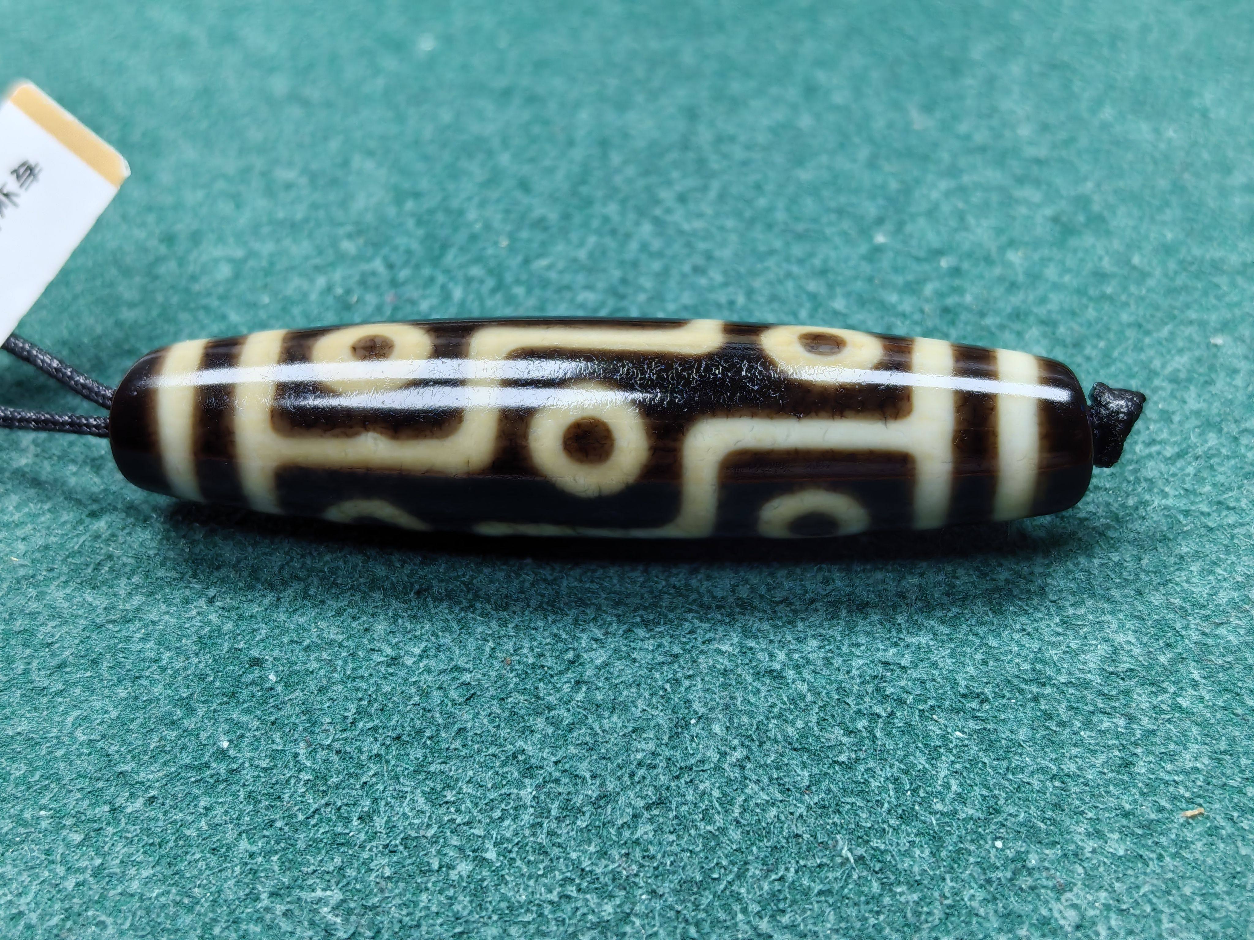 老黑金九眼天珠藏传九眼石页岩玉髓玛瑙真品油润细腻漂亮老气