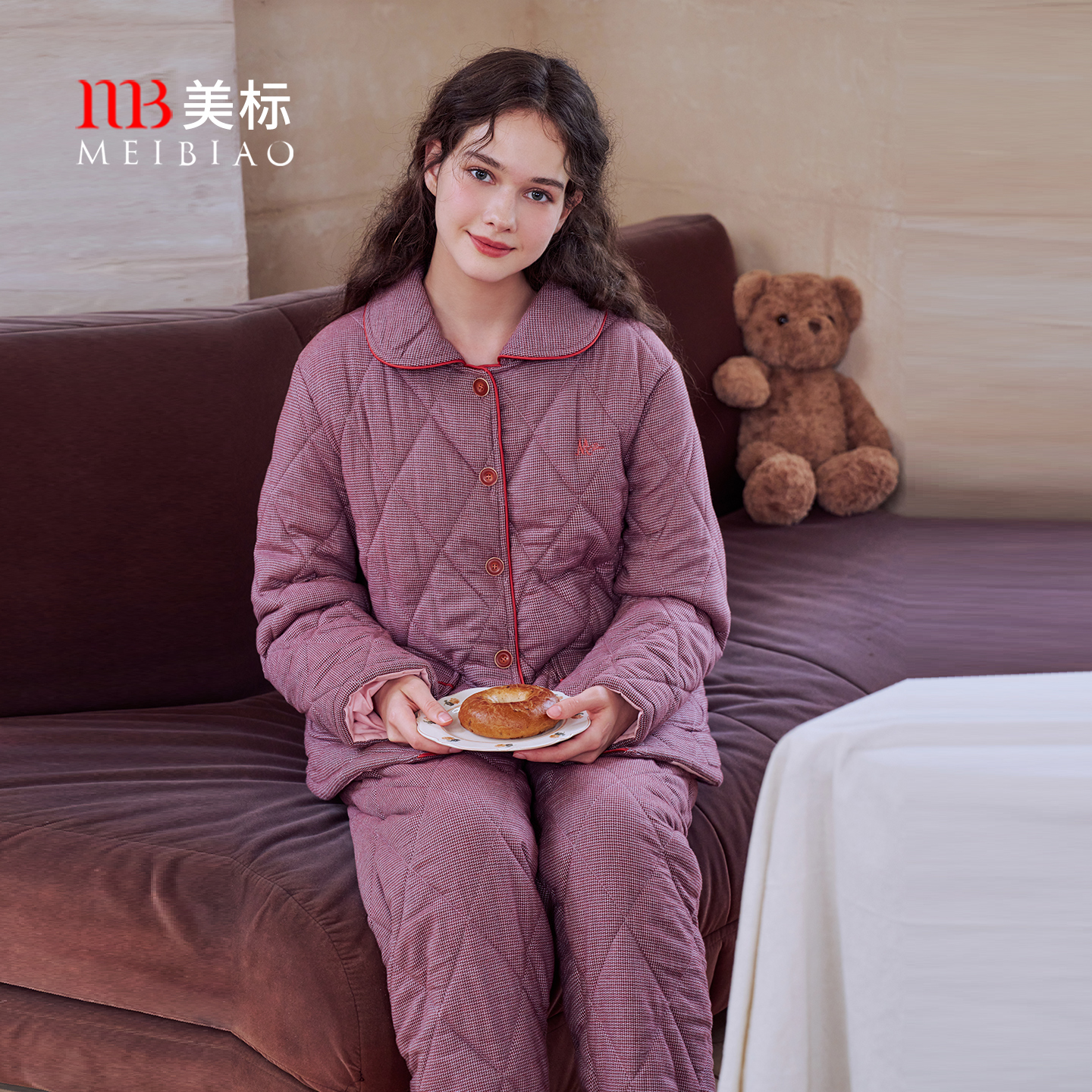 美标三层加厚夹棉套装