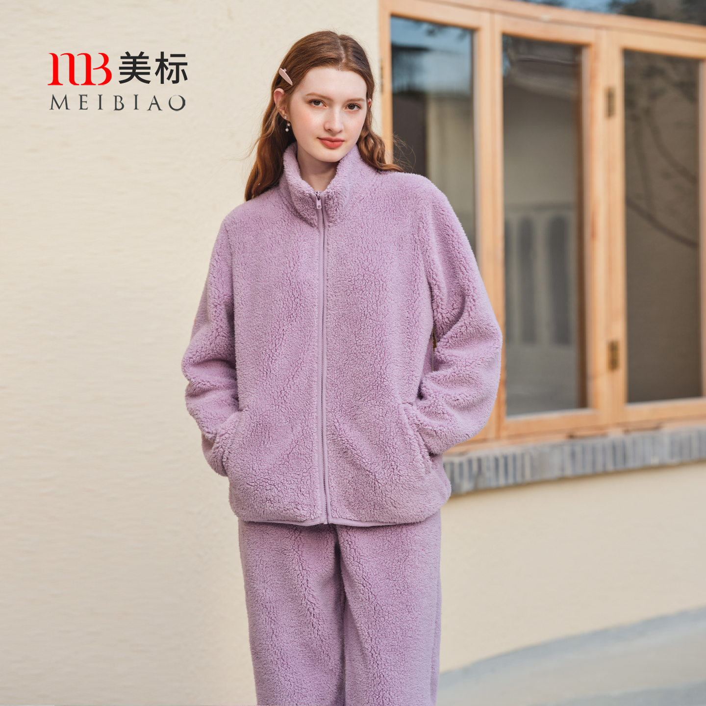 美标女士复合舒棉绒睡衣套装