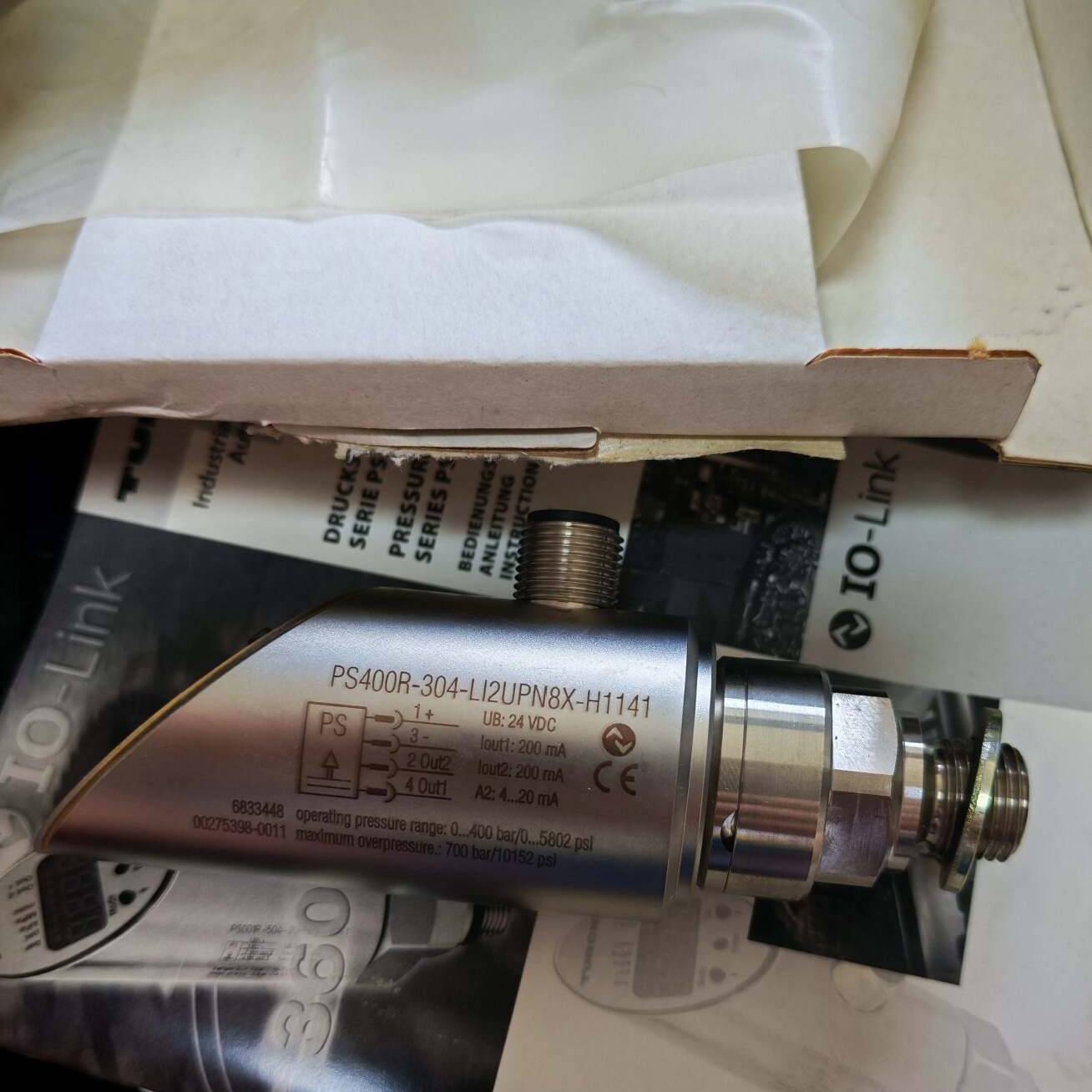 [议价]图尔克压力传感器PS400R-304-LI2UPN8X-H1