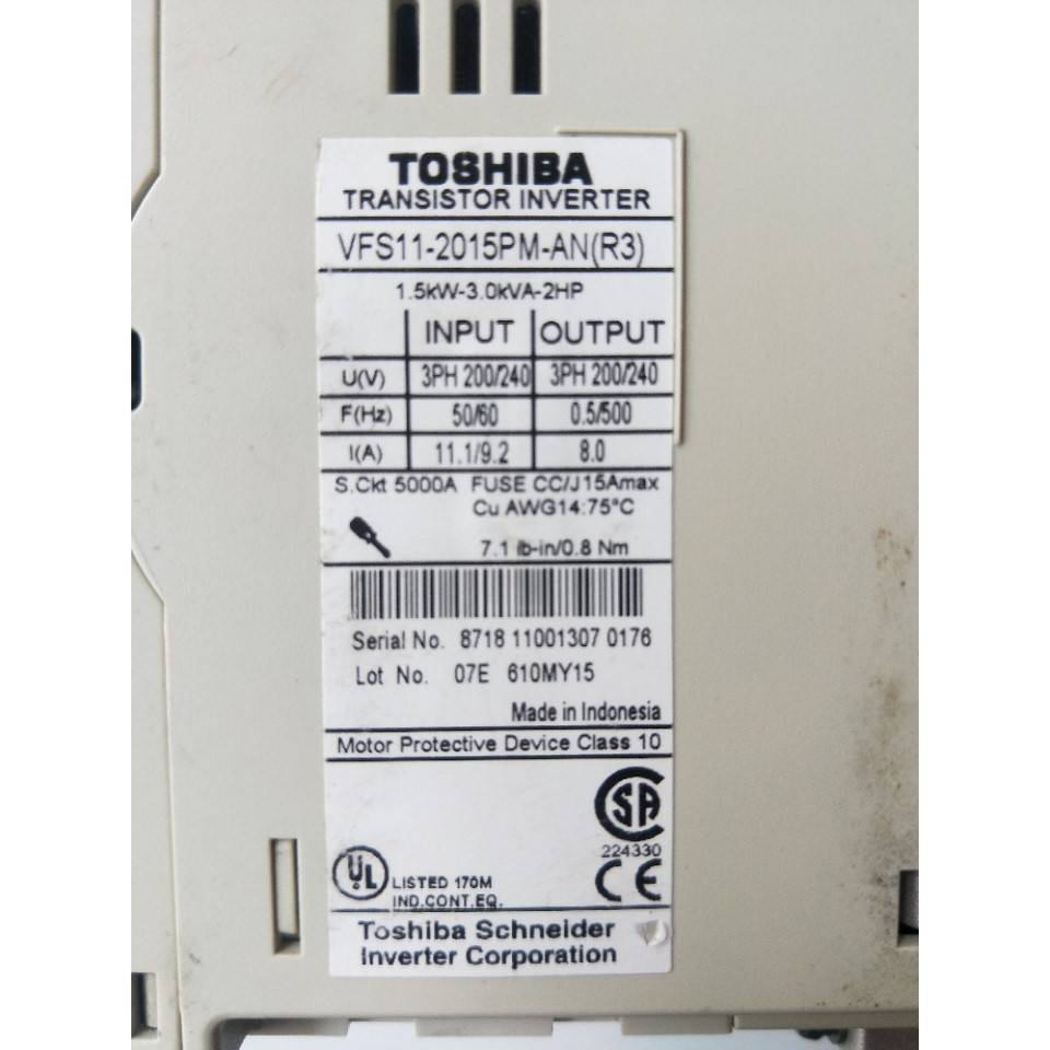 [议价]正品  VFS11-2015PM-AN(R3)1.5KW 实物拍摄 好