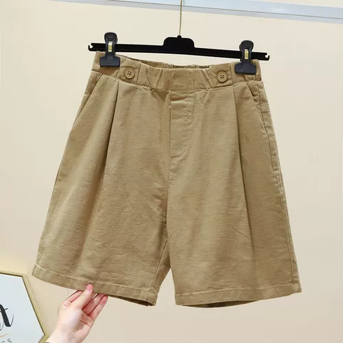 Весенние летние штаны, тонкие шорты для отдыха, коллекция 2023, высокая талия, свободный прямой крой