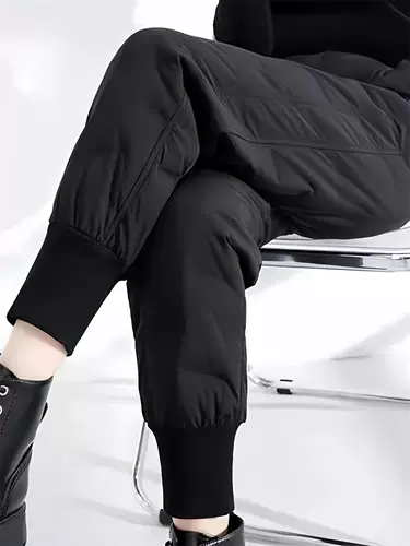 Зимние модные утепленные удерживающие тепло штаны с пухом для отдыха