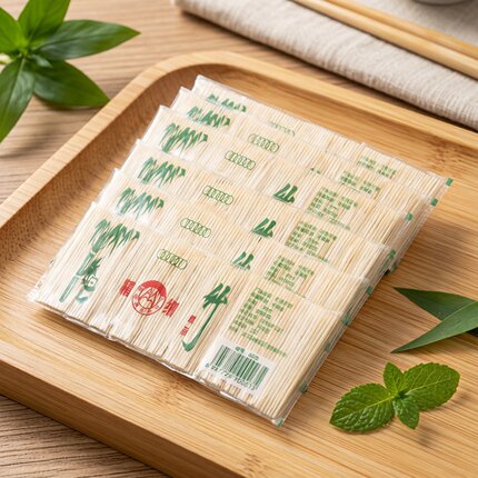 竹牙签一次性双头酒店餐厅家用商用便携小包装天然竹子细牙签方便