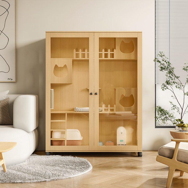 全实木猫别墅猫笼家用全景猫柜木质猫屋室内封闭式豪华猫窝猫房子,宠物/宠物食品及用品,猫窝/屋/帐篷/沙发,淘宝优惠券,粉丝福利购,淘宝优惠卷
