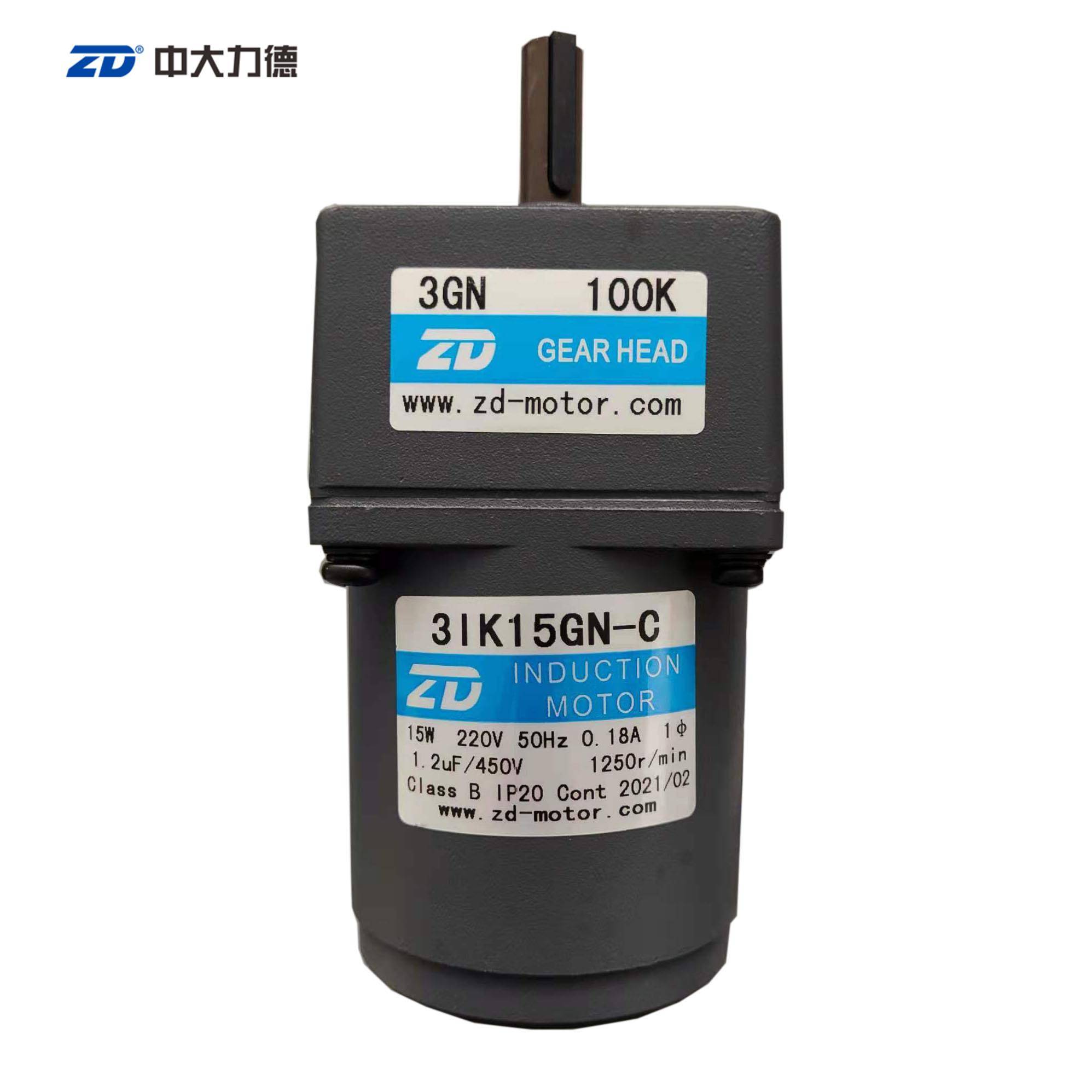 ZD中大220V交流调速电机3IK15GN-C/3GN 100K 15W减速机齿轮箱