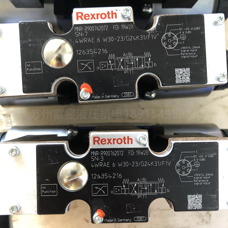 4WRAE6W07/15/30-2X/G24N9K4/F1/A1V 德国力士乐比例阀电磁阀现货