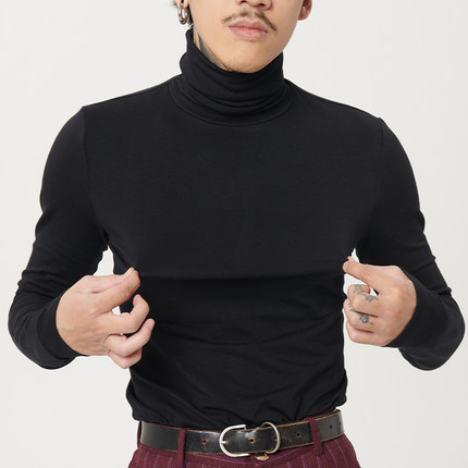 PUBLIC RADIO｜美式复古羊绒保暖内衣高领秋冬长袖男女弹性朋克