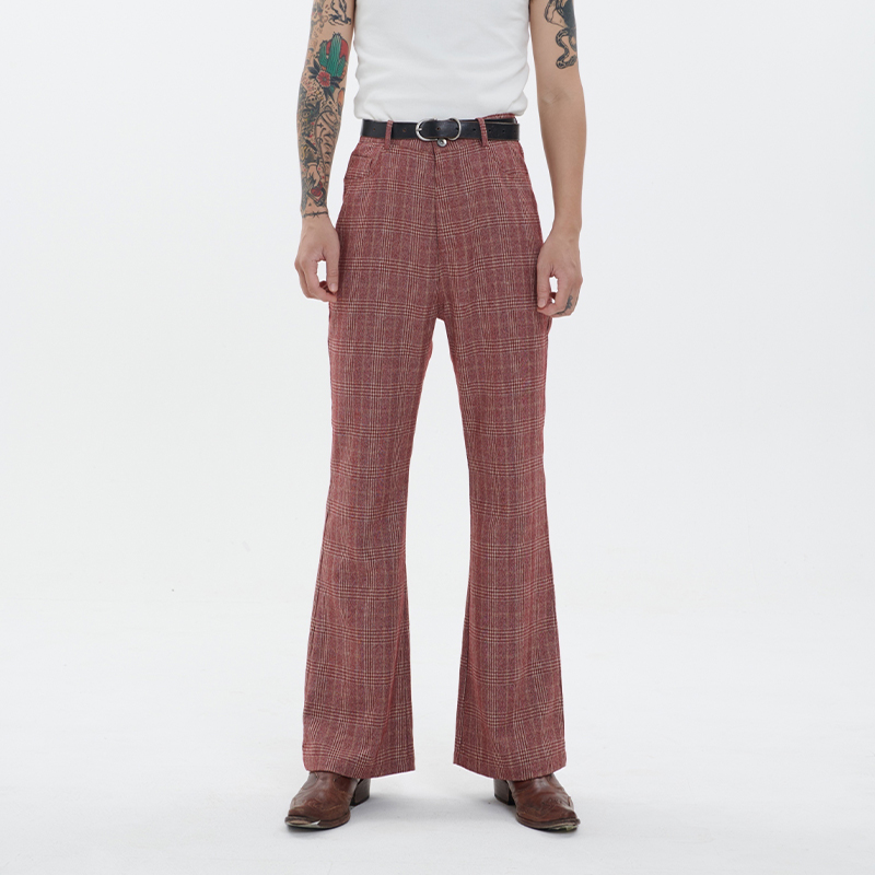 美式复古嬉皮士喇叭裤