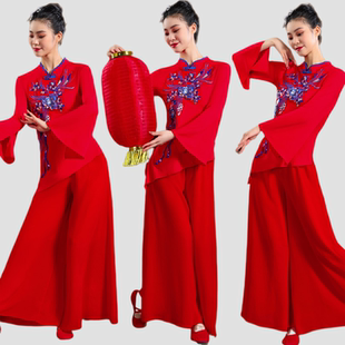 广场舞服装新款套装民族风舞蹈服古典舞跳中国舞成人跳舞表演服女